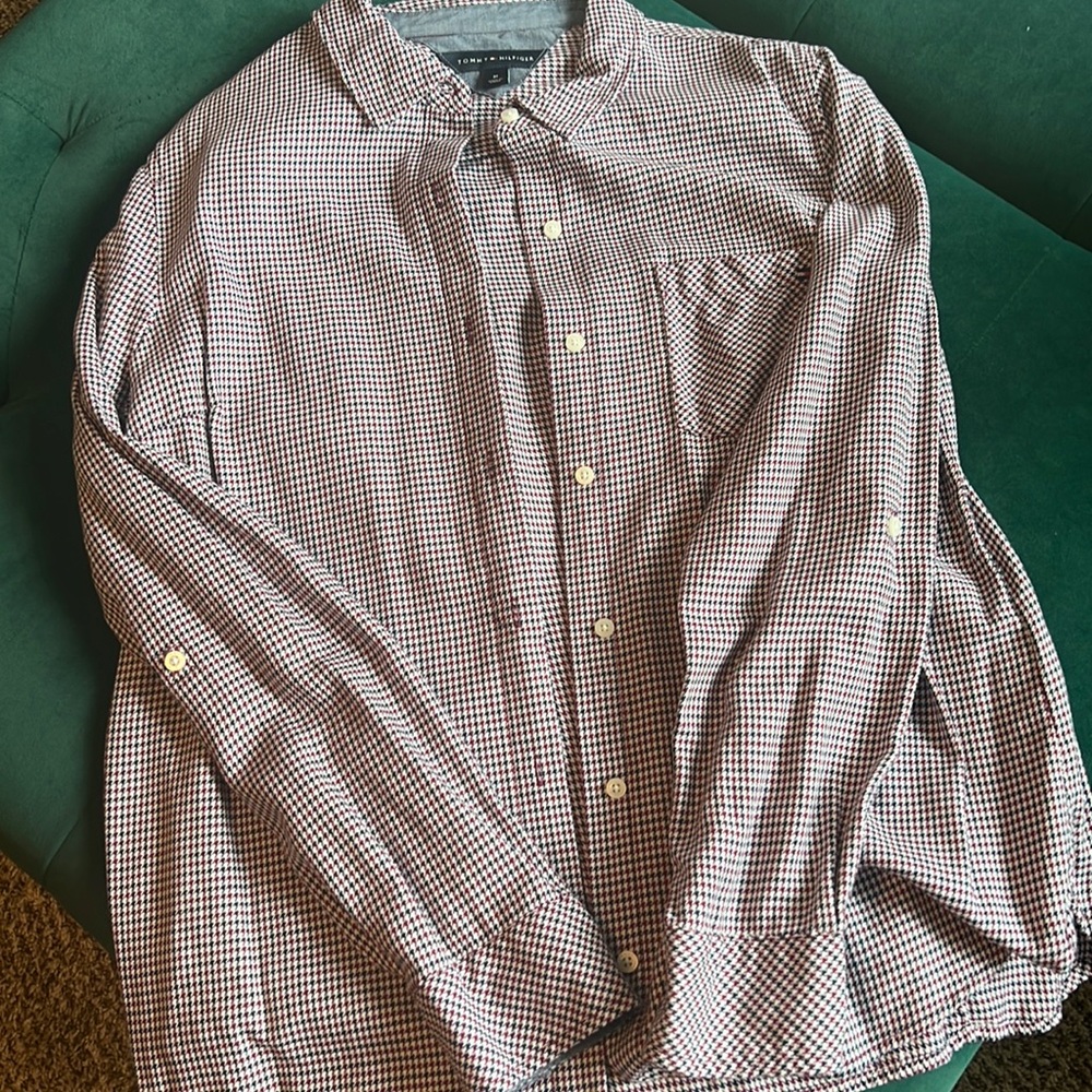 Tommy Hilfiger houndstooth dress shirt